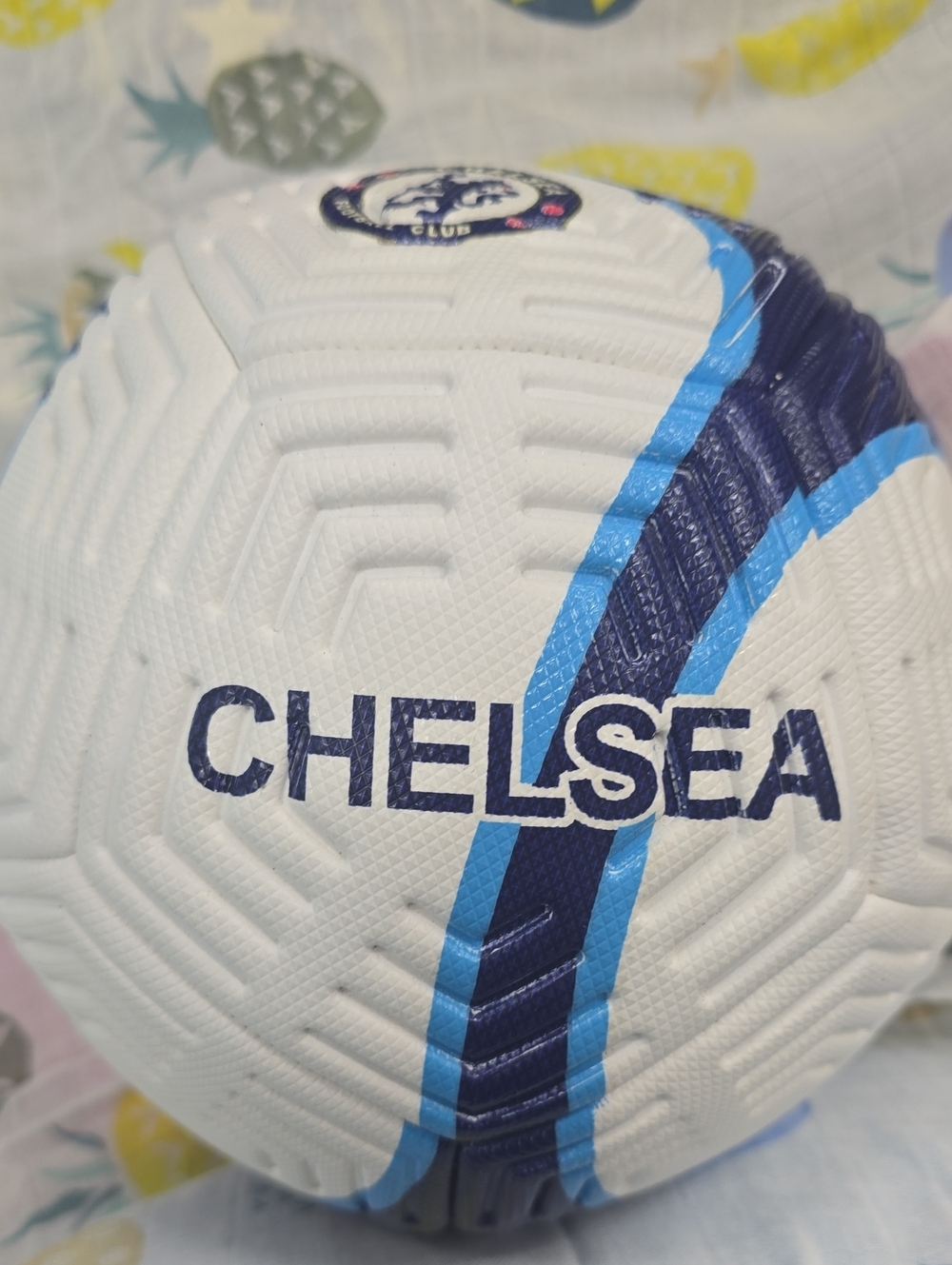 Chelsea FC Soccer Club, White & Blue Soccer Ball